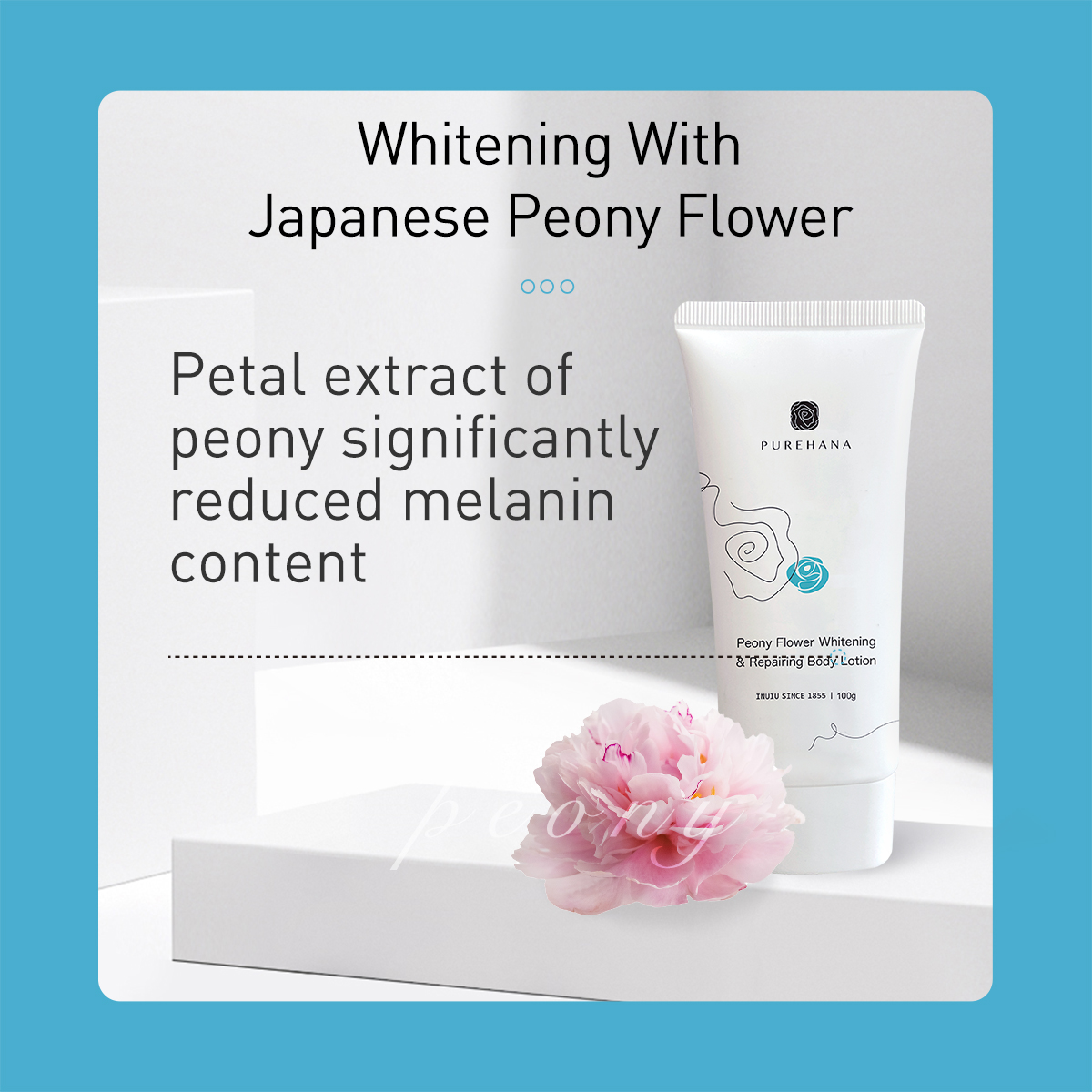 PURE HANA Peony Flower Whitening and Repairing Body Milk