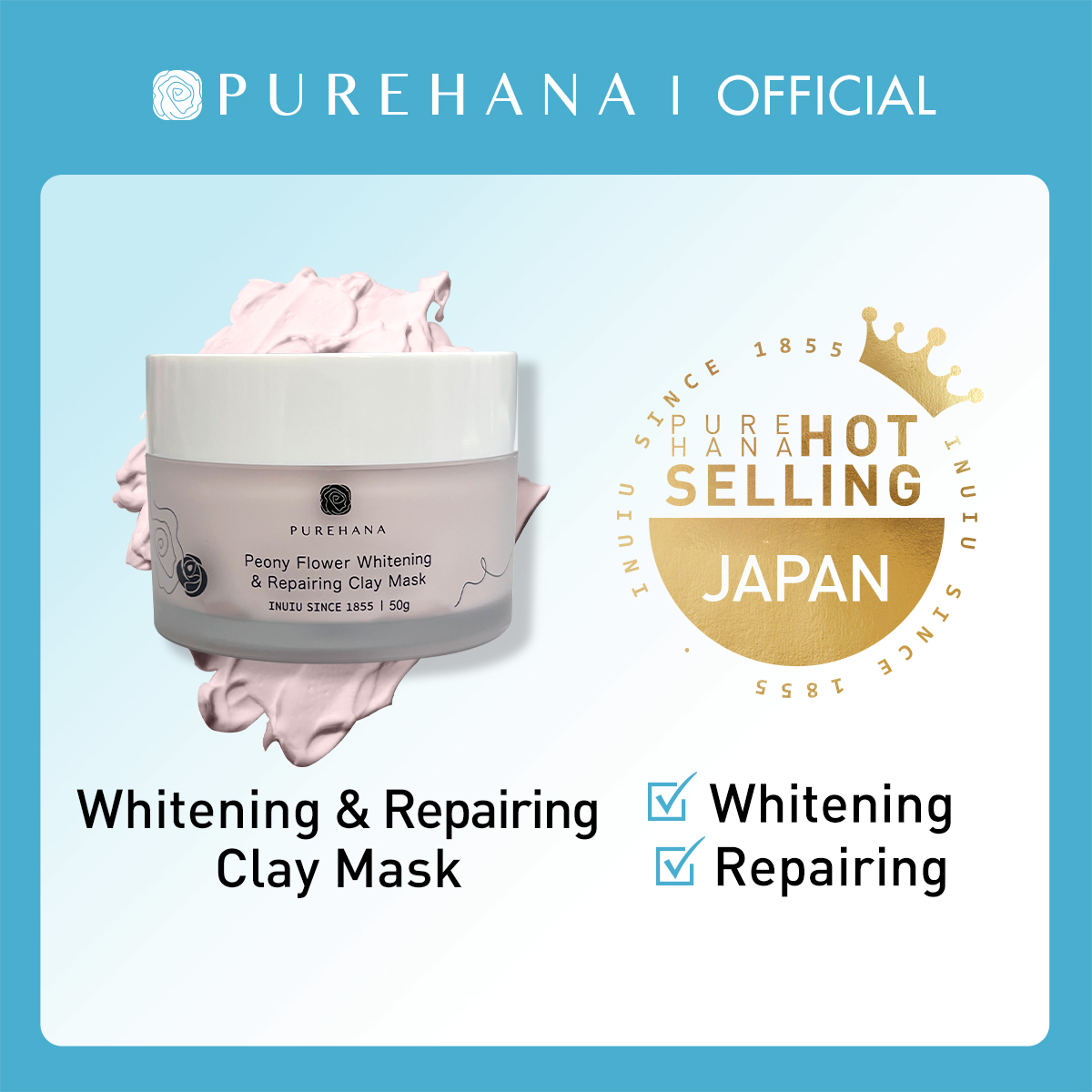 PURE HANA  Peony Flower Whitening & Moisturising Sunscreen Spray