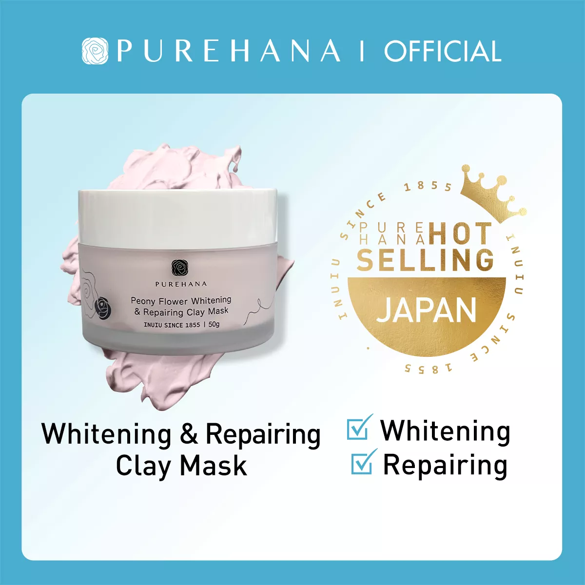 PURE HANA  Peony Flower Whitening & Moisturising Sunscreen Spray